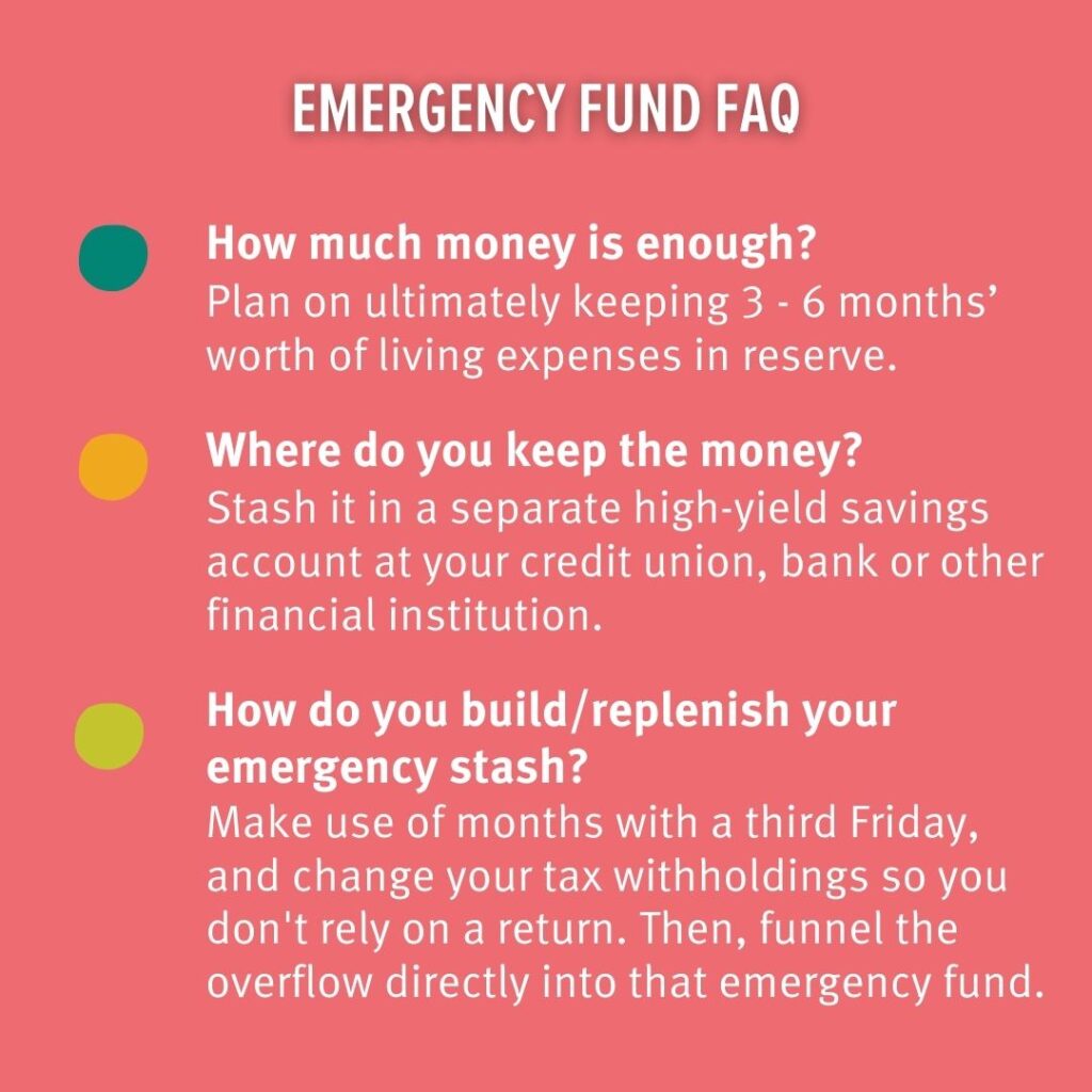 Tips for your emergency fund